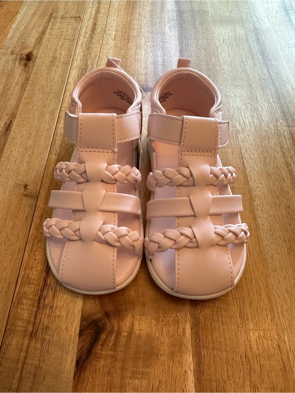 H&M Kids Braided Pink Sandals NWT